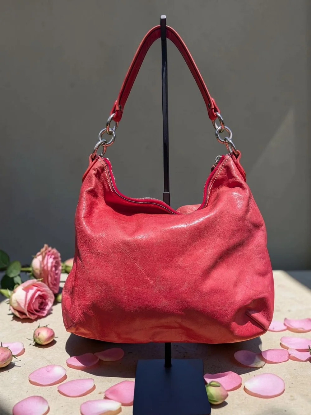 Coach Y2K Vintage Poppy Hobo in Soft Pink Leather (D1276-19768)